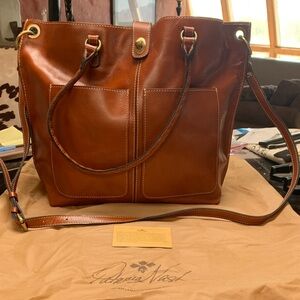 Patricia Nash Saddle Color Leather Tote